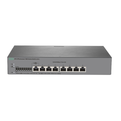 HPE 1820 8G коммутатор (8 портов 10/100/1000, веб-интерфейс)